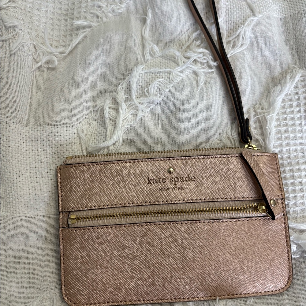 Kate Spade Metallic Gold Wristlet